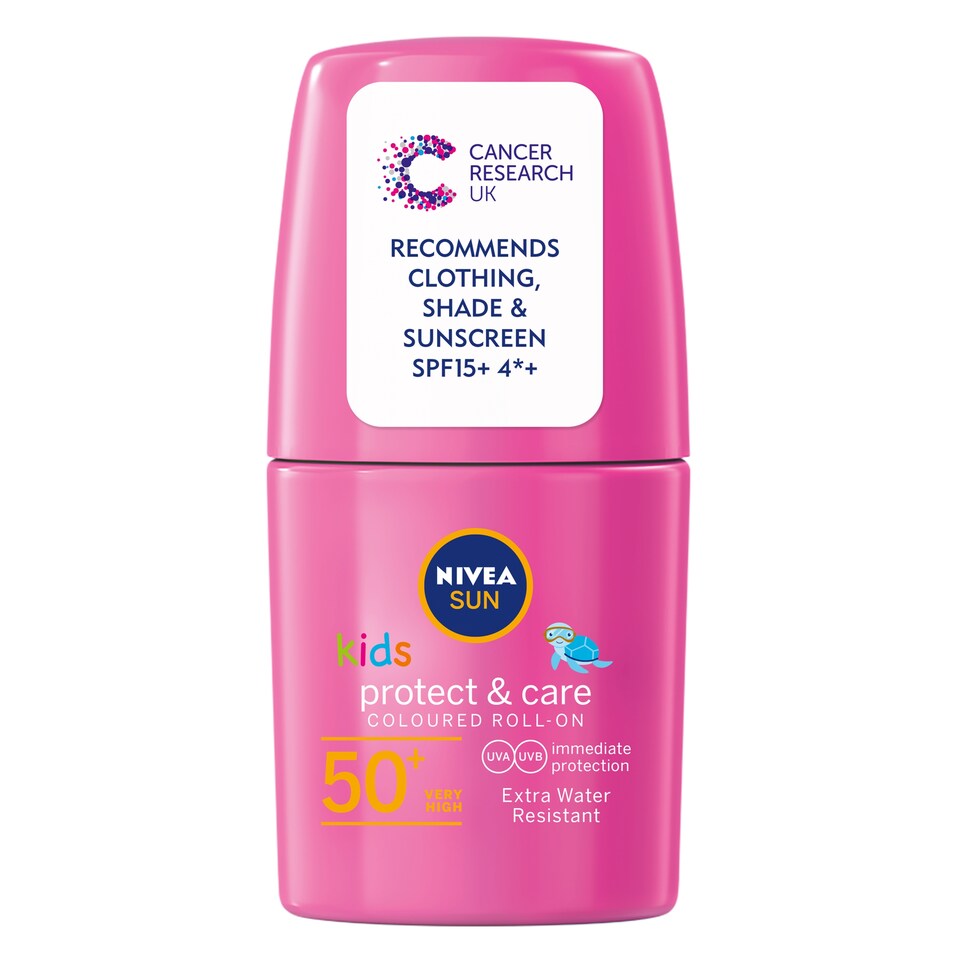 image 1 of Nivea Sun Kids Pink Roll On Spf50+ 50Ml