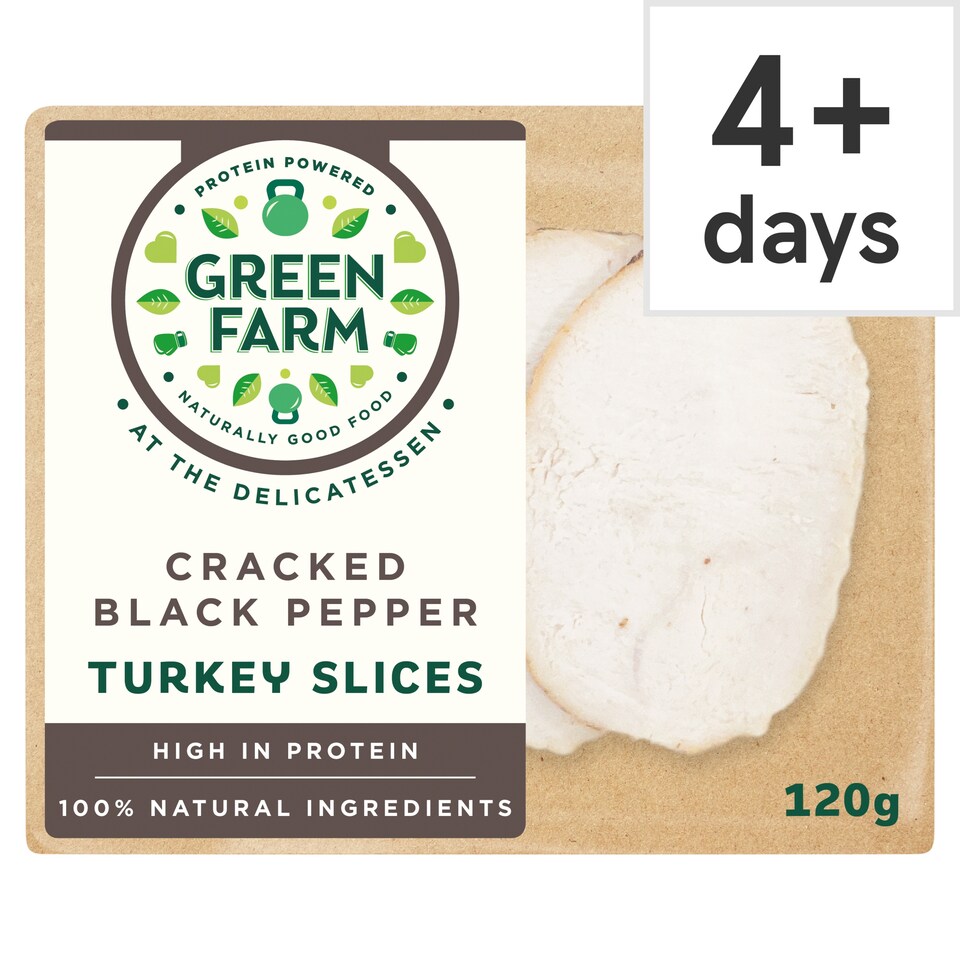 Green Farm Deli Peppered Turkey Slices 120g