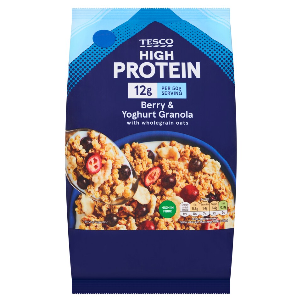 Tesco High Protein Berry & Yogurt Granola 500g