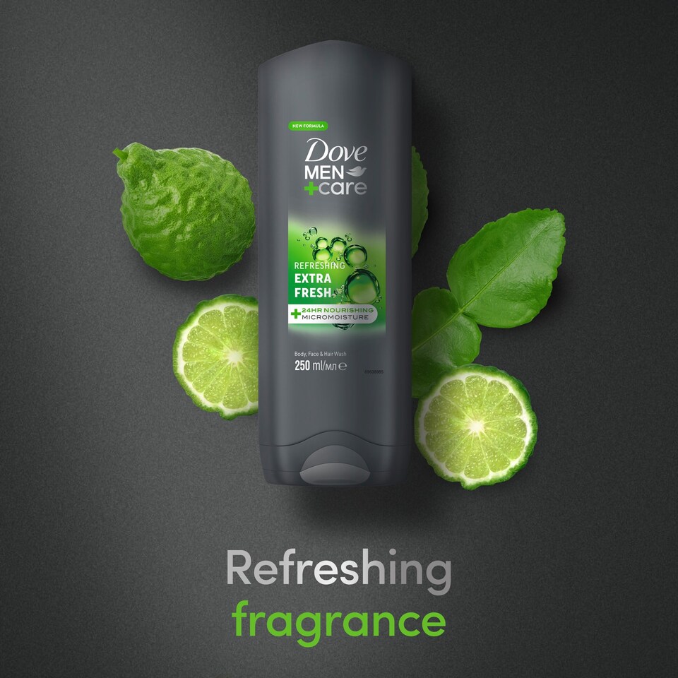 image 1 of Dove Men+Care Extra Fresh Body Face Wash 250Ml