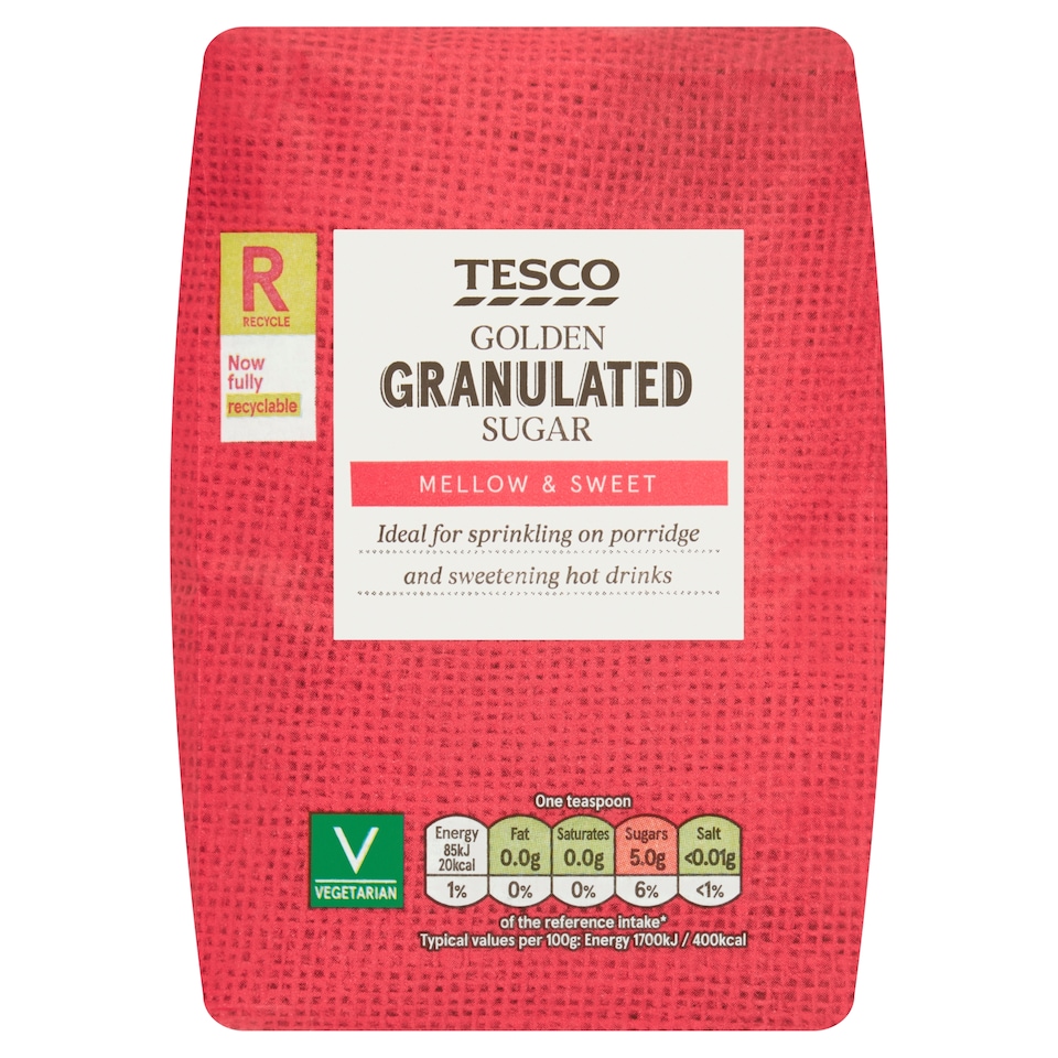 Tesco Golden Granulated Sugar 1Kg