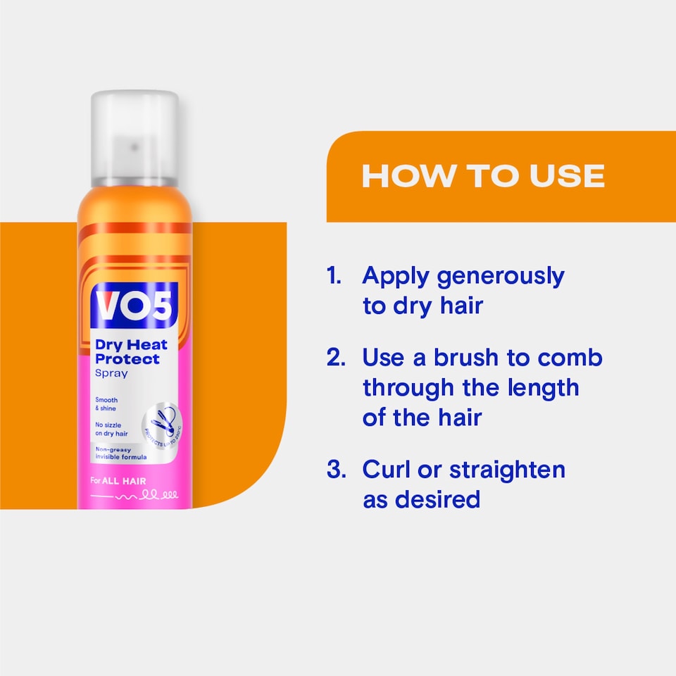 image 1 of VO5 Dry Heat Protect Spray 200ml