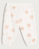 image 2 of F&F Baby 2-Pack Cotton Rich Bear Print Joggers in Pink