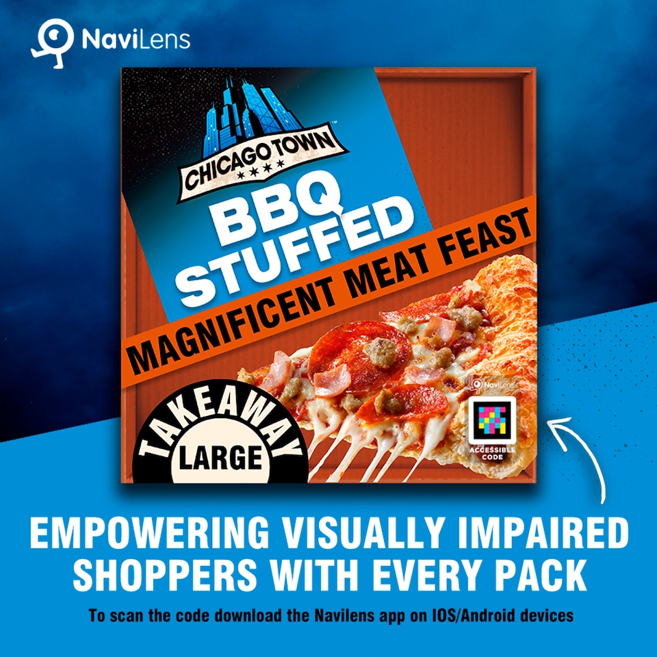 image 1 of Chicago Town Takeaway BBQ Stuffed Crust Magnificent Meat Feast Pizza 640g