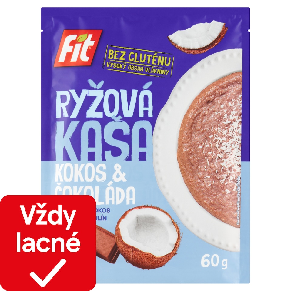 obrázok 1 z Fit Ryžová kaša kokos & čokolada 60 g