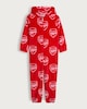image 1 of Arsenal Fleece Hooded Onesie in Red