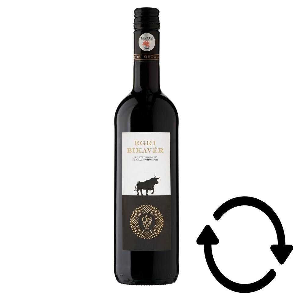 Ostorosbor Egri bikavér classcius védett eredetű száraz vörösbor 12,5% 750 ml  1. kép