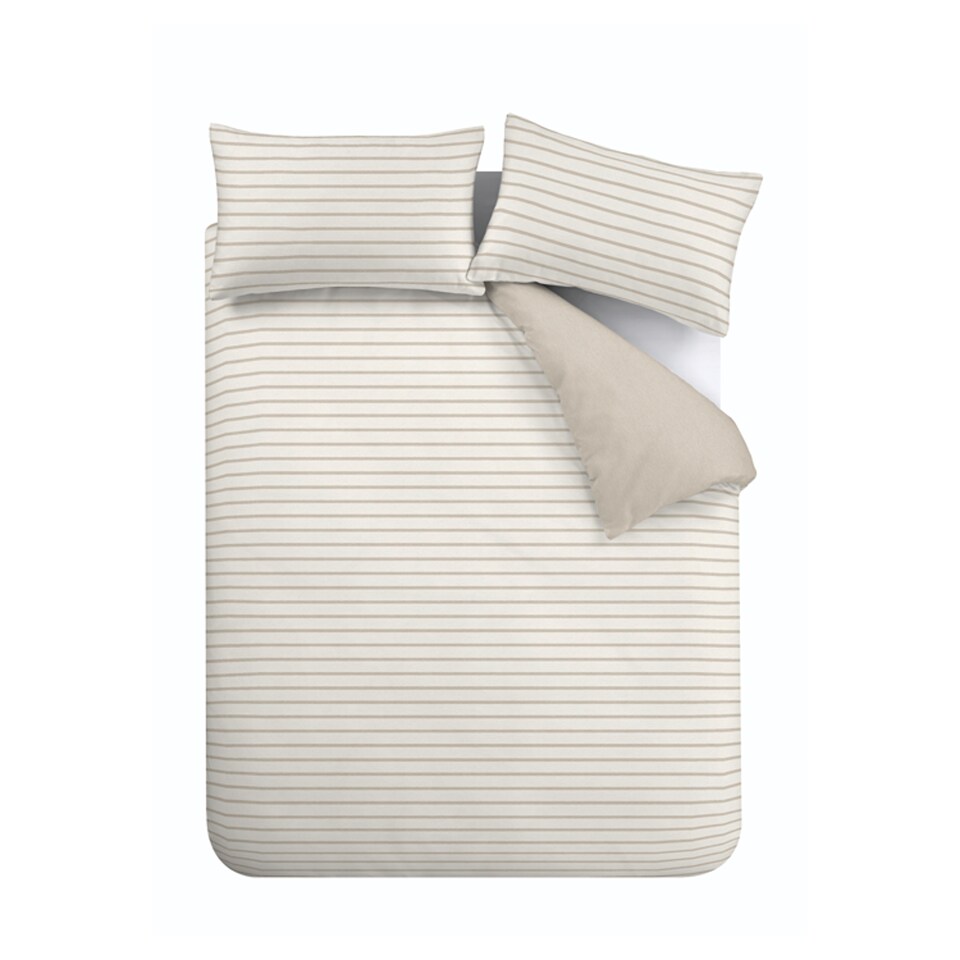 Snuggle Soft Neutral Jersey Duvet Set Single
