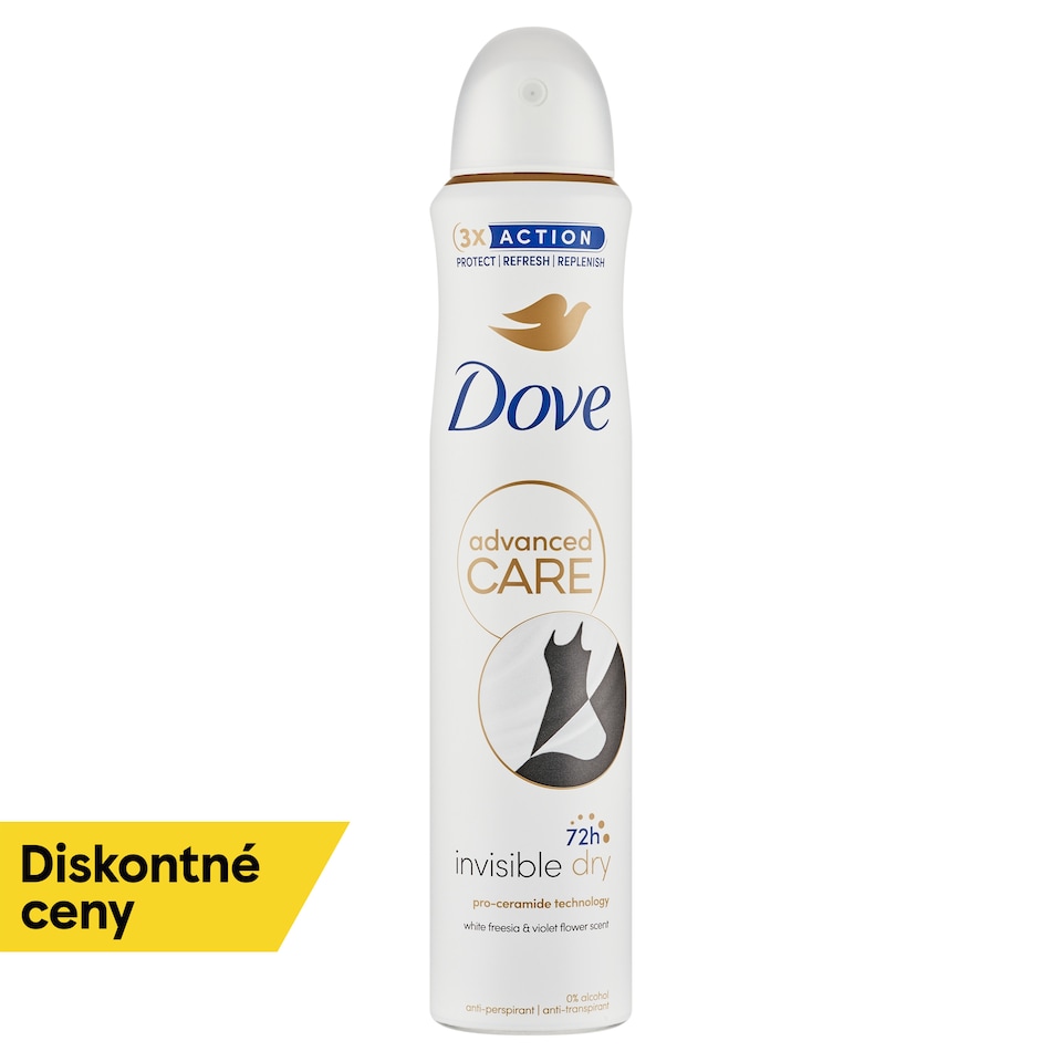 obrázok 1 z Dove Advanced Care Invisible Dry Antiperspirant sprej 200 ml
