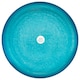 image 1 of Reactive Glaze Aqua Large Salad Bowl