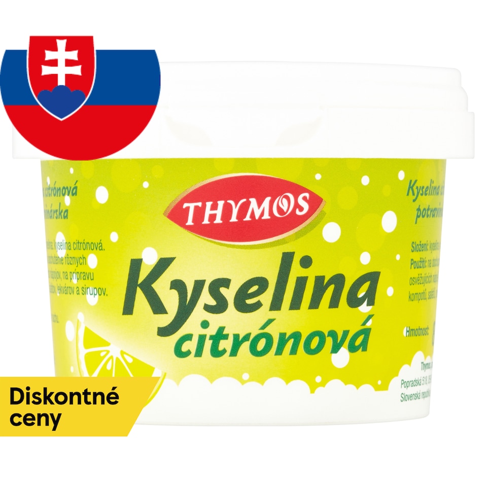 Thymos Kyselina citrónová potravinárska 80 g