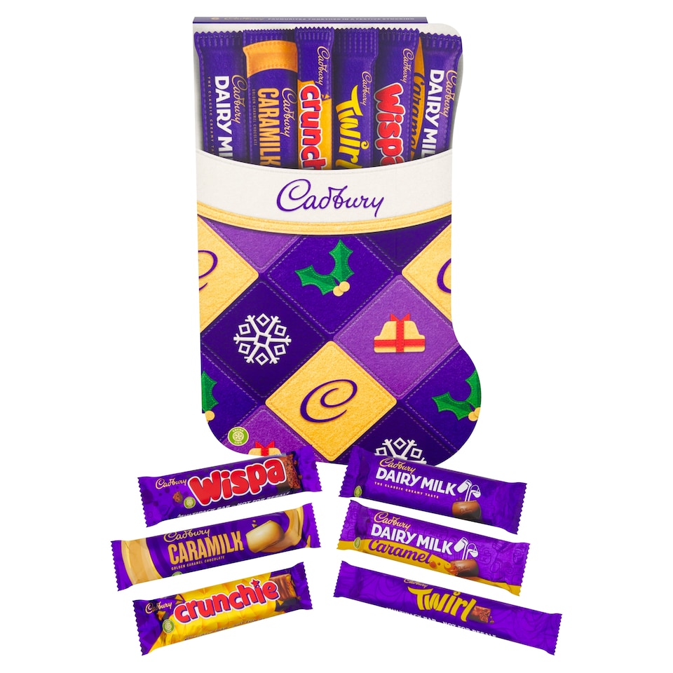 image 1 of Cadbury Chocolate Xmas Stocking Selection Box 170g