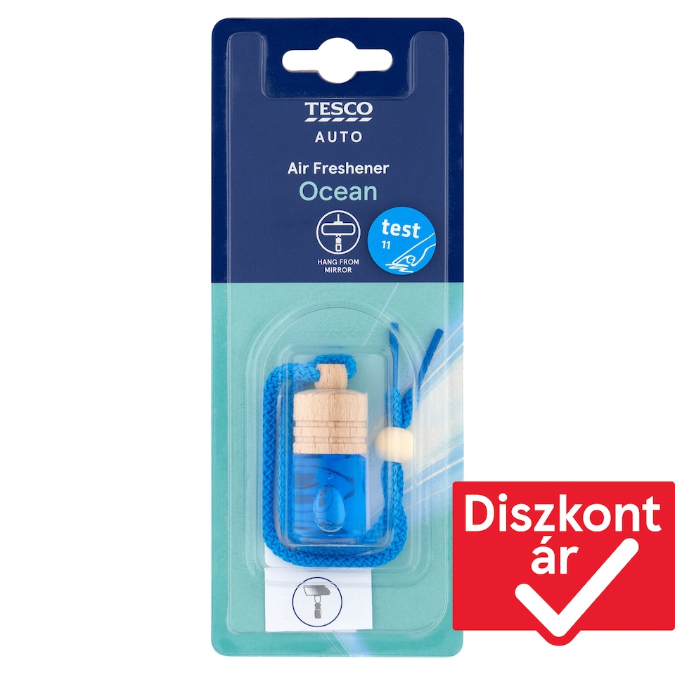 Tesco Auto Hanging Wooden Óceán légfrissítő 5 ml