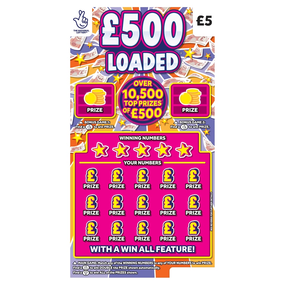 £500 LOADED Scratchcard