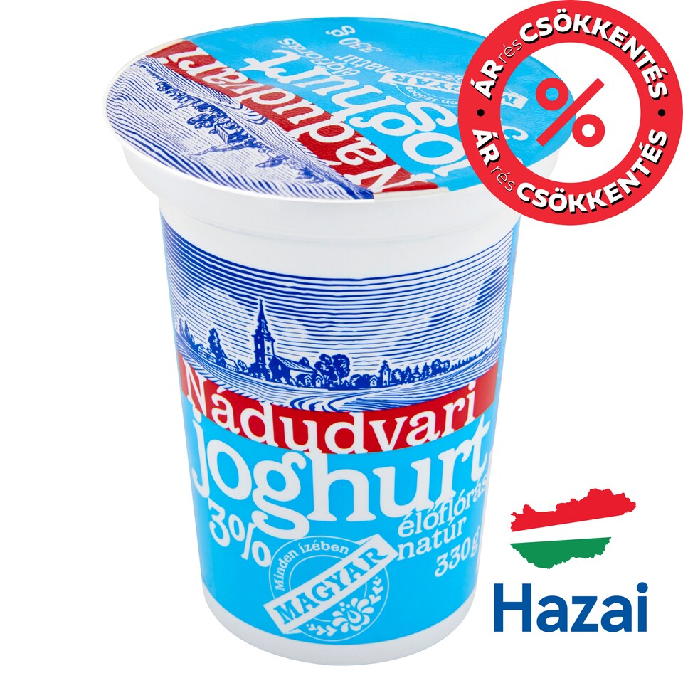 Nádudvari élőflórás natúr joghurt 330 g