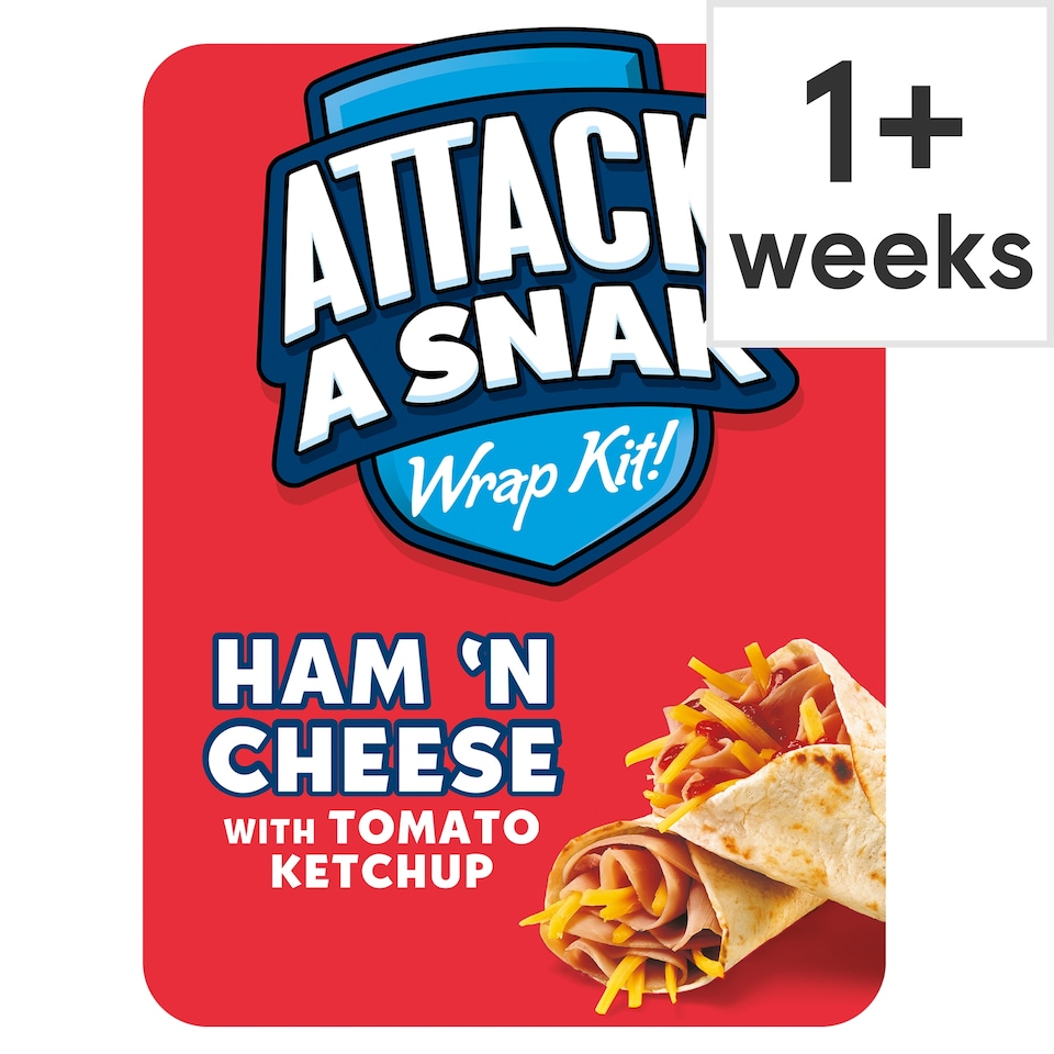 image 1 of Attack A Snak Ham & Cheese Wrap Kit 86G