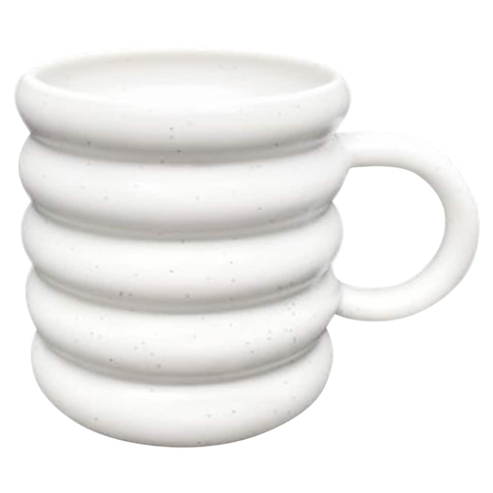 F&F Home Cream Chunky Rib hrnek