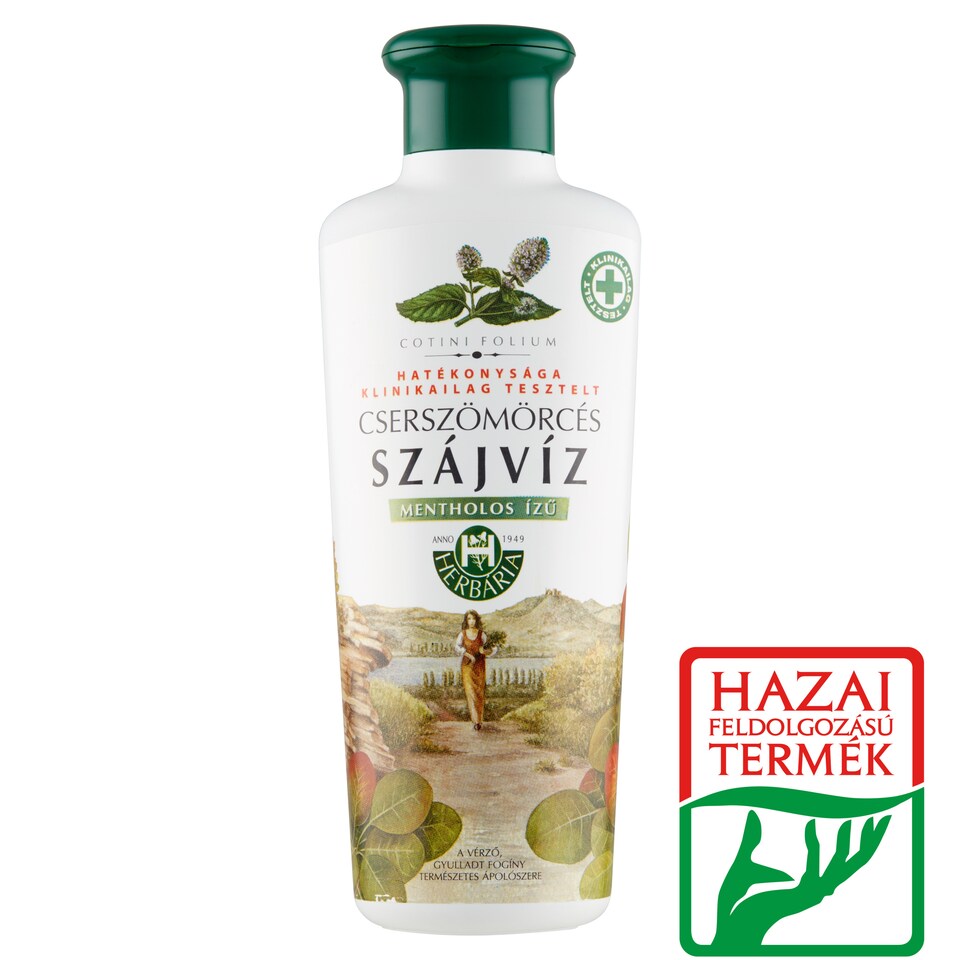 Herbária Cserszömörcés szájvíz menthol ízű 250 ml