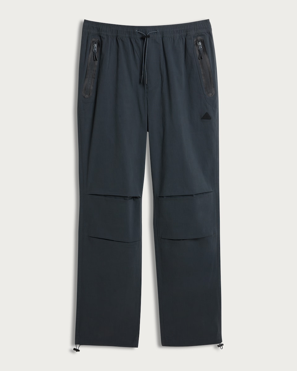 image 1 of 9 Peaks Drawstring Trousers with Zip Pockets in Grey