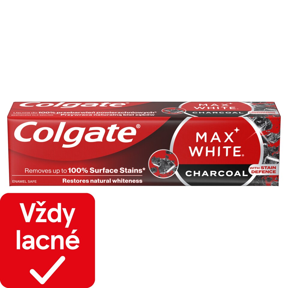 obrázok 1 z Colgate Max White Charcoal bieliaca zubná pasta 75 ml