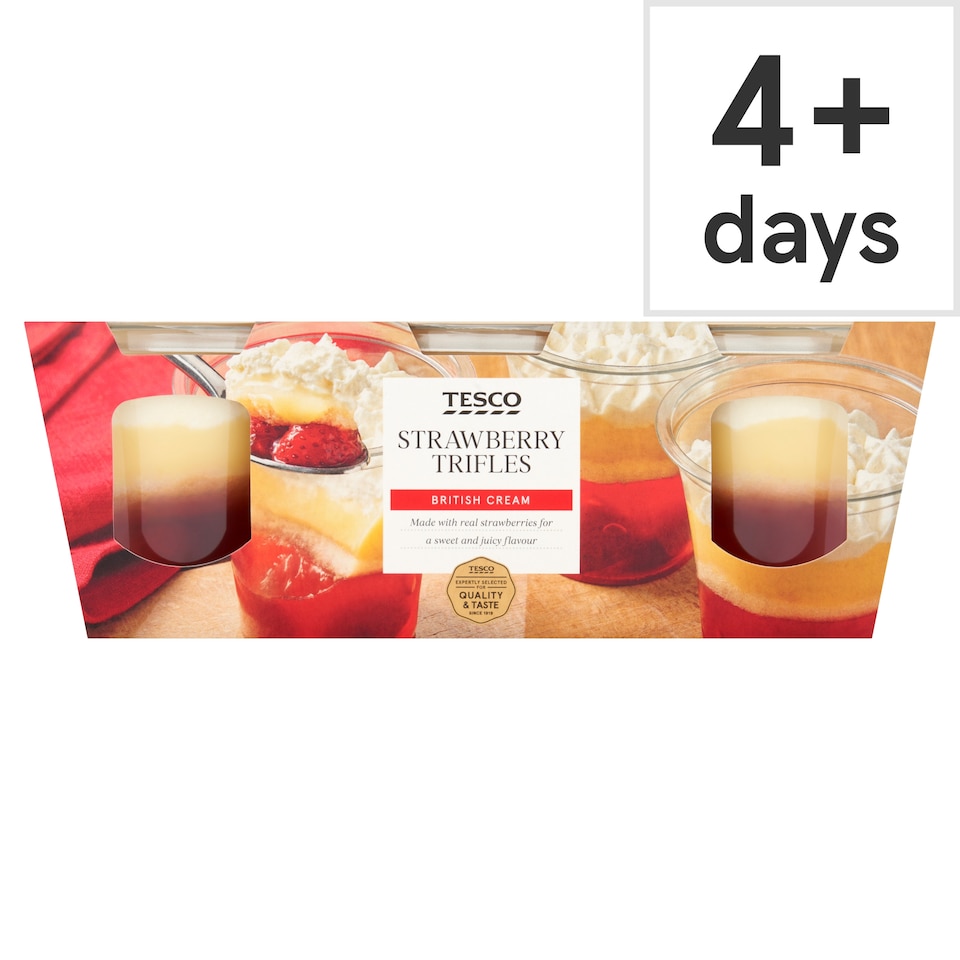 Tesco Strawberry Trifles 3 x 135g (405g)