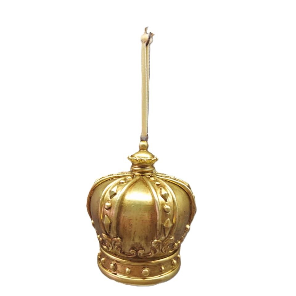 Bayswood Gold Crown Hanging Christmas Decoration