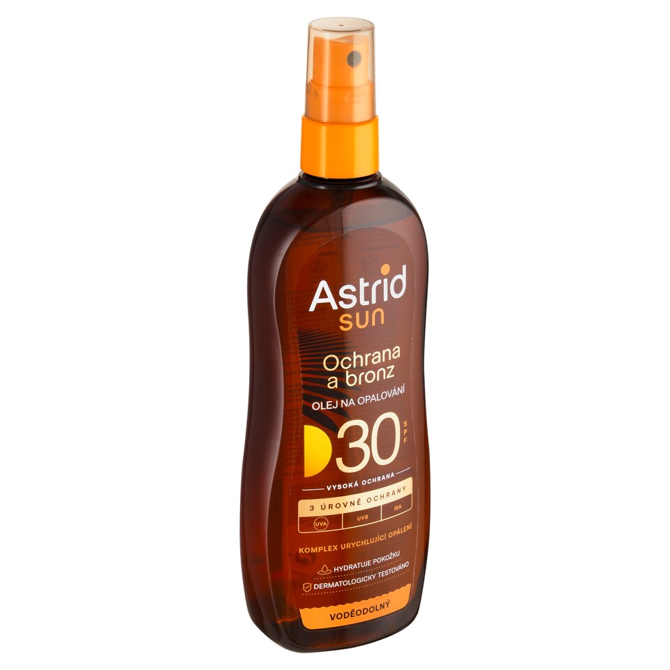 Astrid Sun Ochrana a bronz olej na opalování SPF 30 200ml