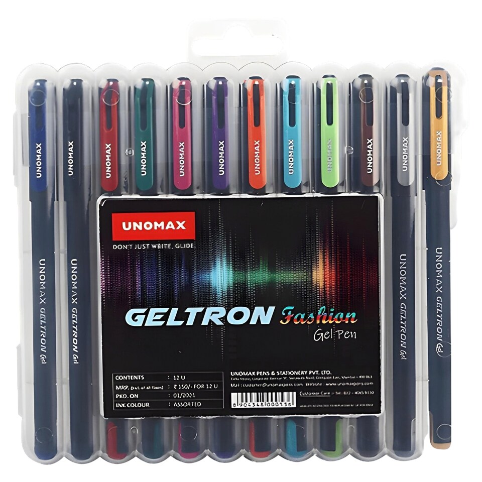 obrázok 1 z Unomax Geltron Fashion farebné gélové perá 12 ks