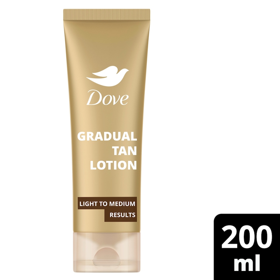 image 1 of Dove Summer Revived Sunless Tan Gradual Tan Lotion Light to Medium 200Ml