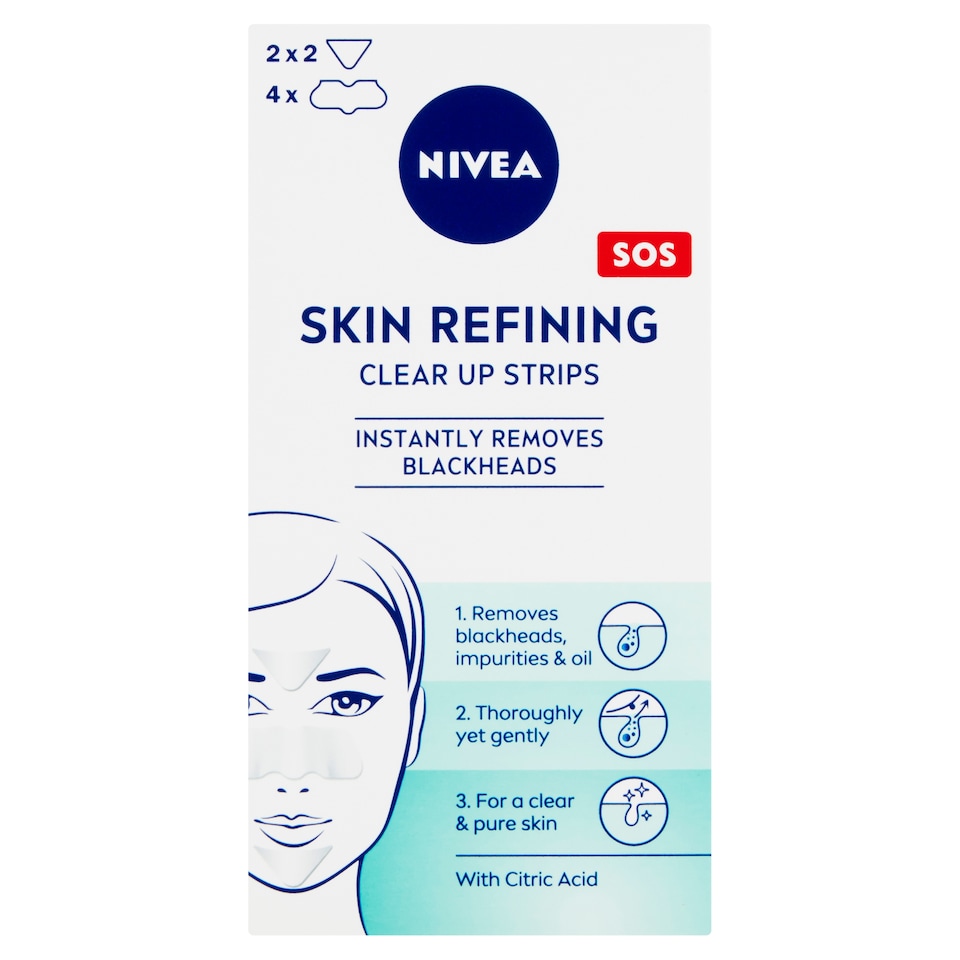 Obrázek 1 pro produkt Nivea Skin Refining Čisticí pleťové náplasti 6 ks