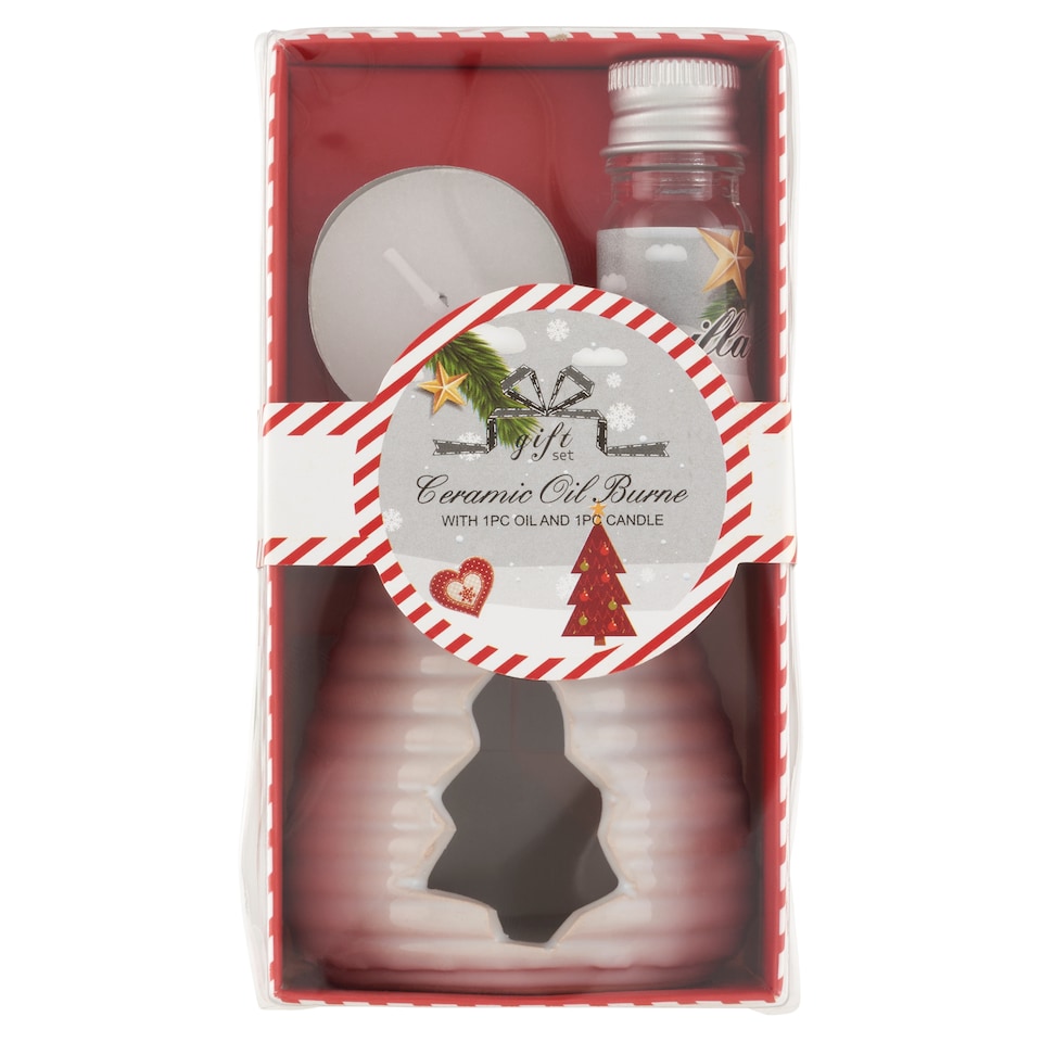 Illóolaj párologtató mécsestartóval és olajjal ajándékszett