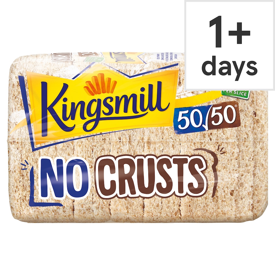 image 1 of Kingsmill 50/50 No Crusts Bread Loaf 400g