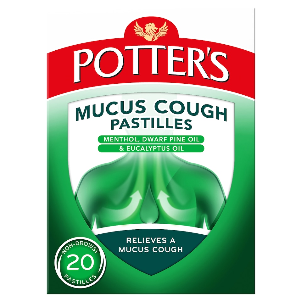 Potters Mucus Cough 20 Pastilles