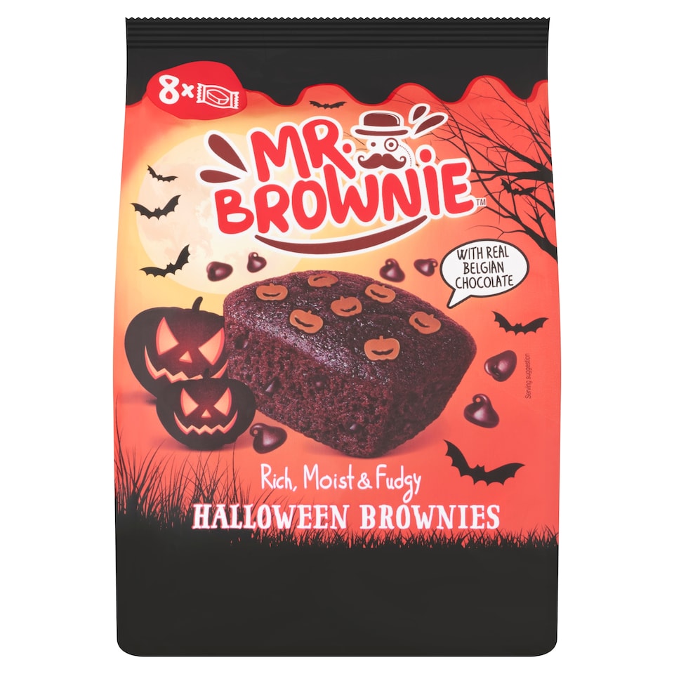 Mr. Brownie Brownies with Belgian Chocolate and Sugar Decorations 200 g