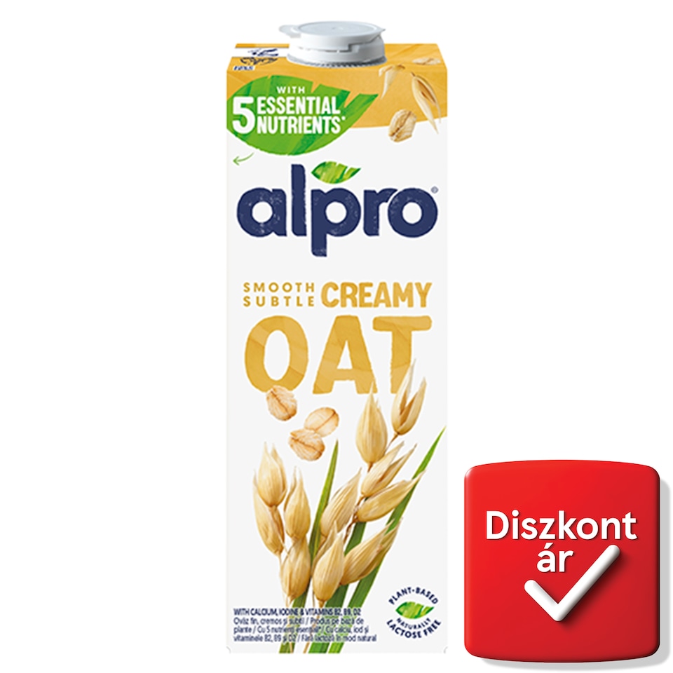 Alpro zabital hozzáadott kalciummal, jóddal, B2-, és D2-vitaminnal 1 l 