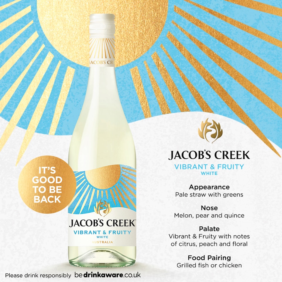 image 1 of Jacob's Creek Vibrant & Fruity White Wine 75cl