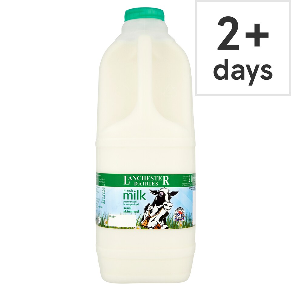 Lanchester Dairy Semi Skimmed Milk 2 Litre