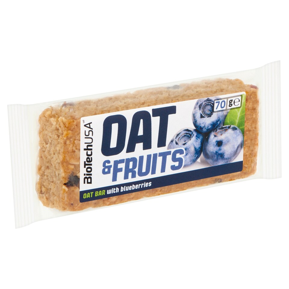 image 1 of BioTechUSA Oat and Fruits Oat Bar with Blueberries 70 g