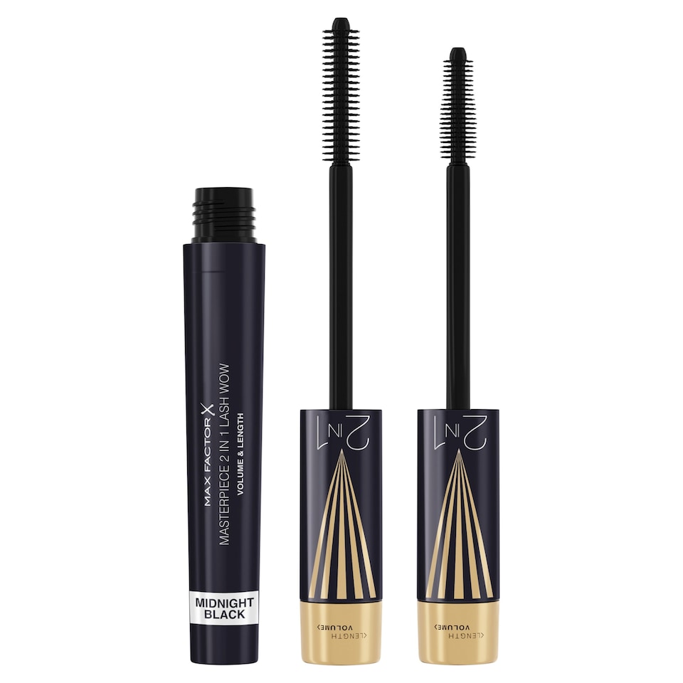Max Factor Masterpiece 2 in 1 Lash Wow Mascara Midnight Black 7ml