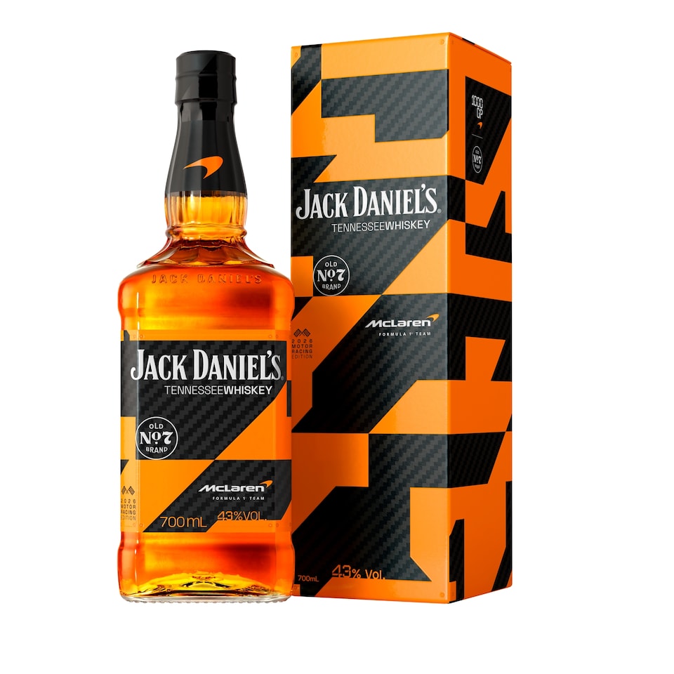 Jack Daniels Old No7 Brand McLaren Tennessee Whiskey 700ml - Tesco