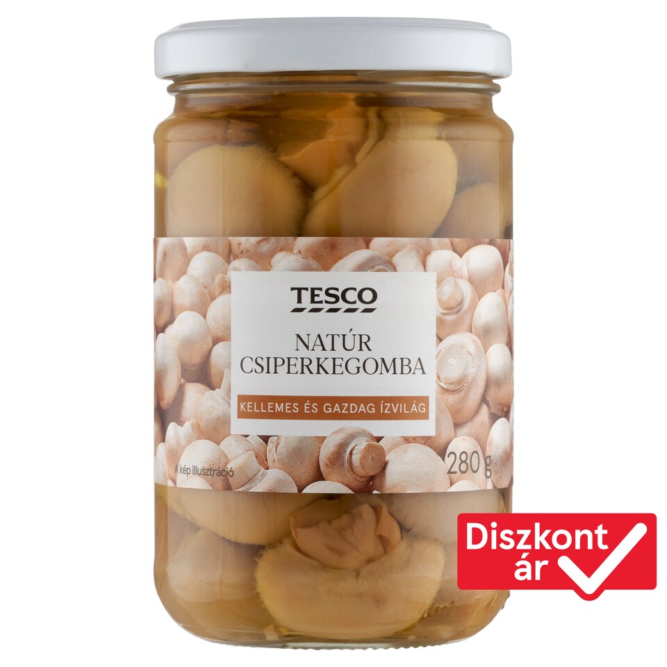 Tesco natúr csiperkegomba 280 g
