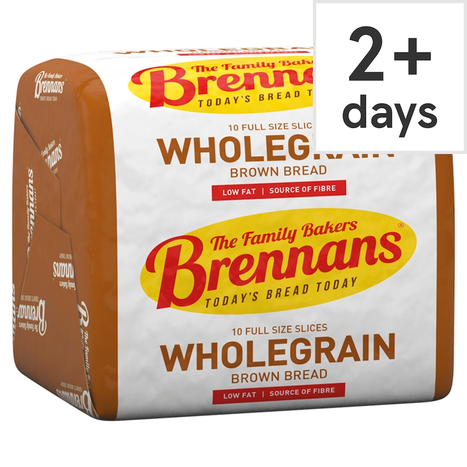 Brennans Wholegrain Brown Bread Half Pan Slices 400g