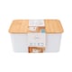 image 1 of Core Supply White Ribbed Storage Bin S 