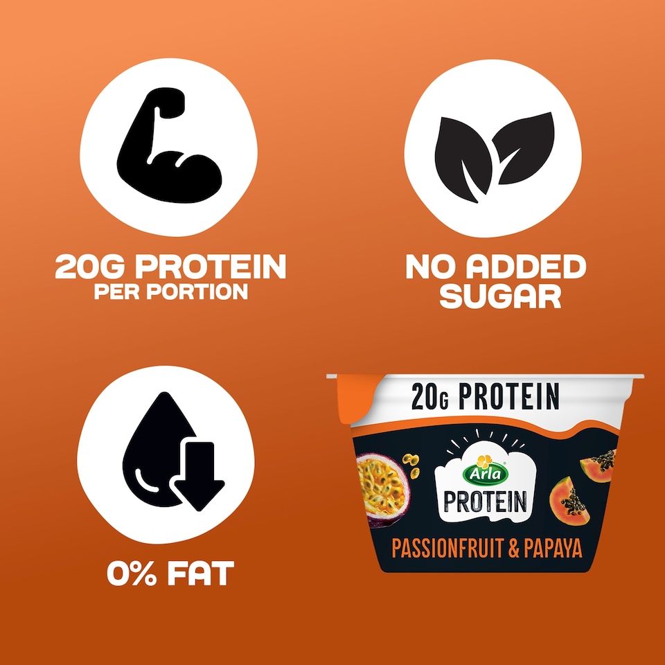 image 1 of Arla Protein Yogurt - Passionfruit & Papaya 200g