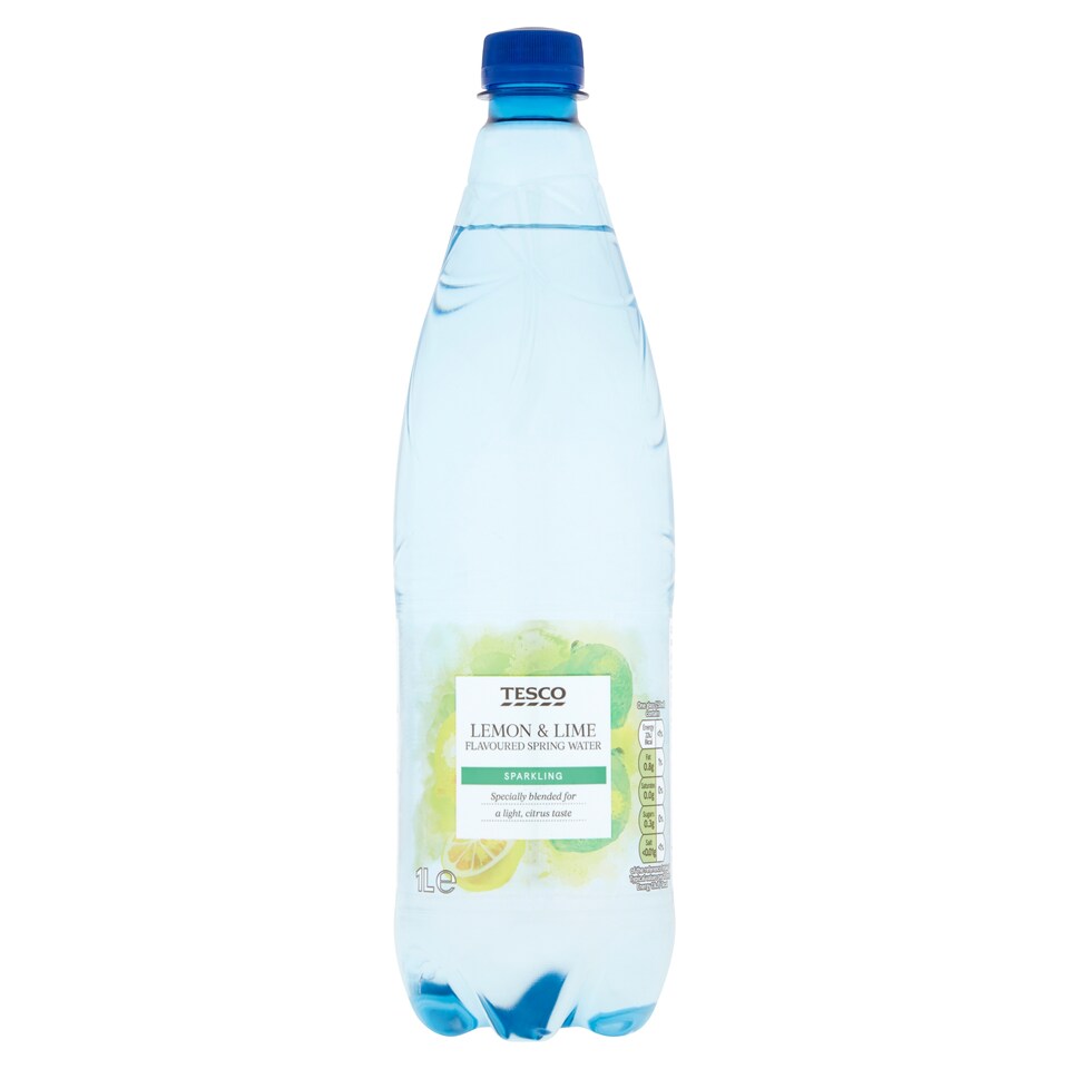 Tesco Sparkling Water Lemon & Lime 1 Litre