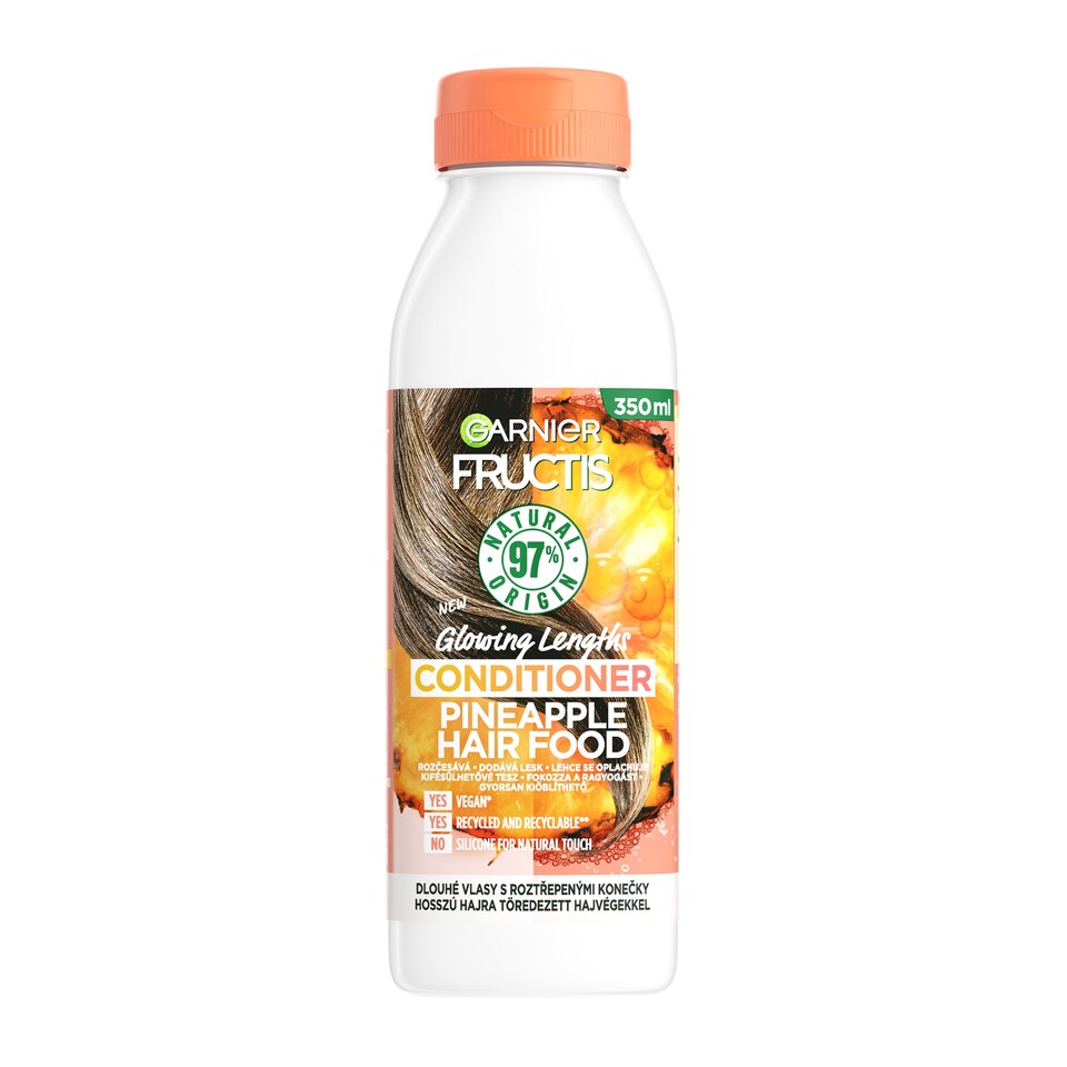 Garnier Fructis Hair Food Ananas Rozjasňující balzám na vlasy, 350 ml