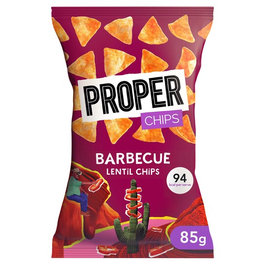Proper Chips 85G Bbq Tesco Groceries