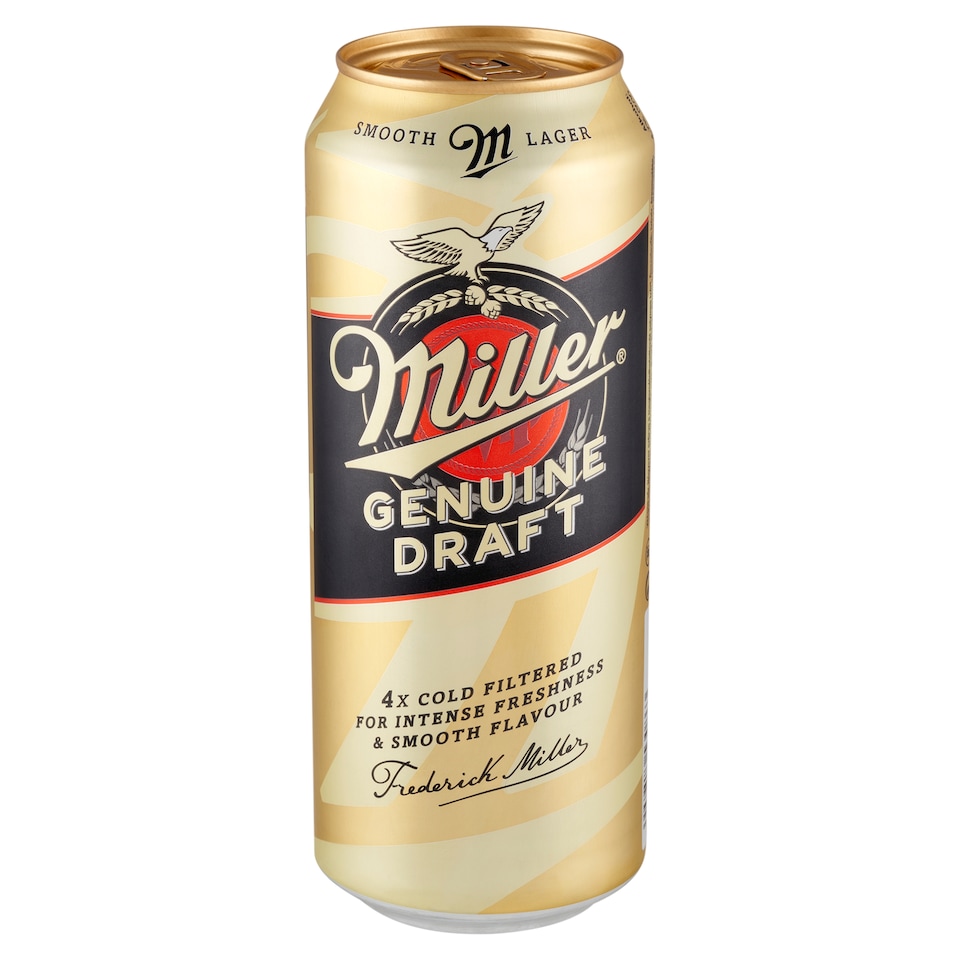 Miller Genuine Draft Lager Beer 4,7% 0,5 l