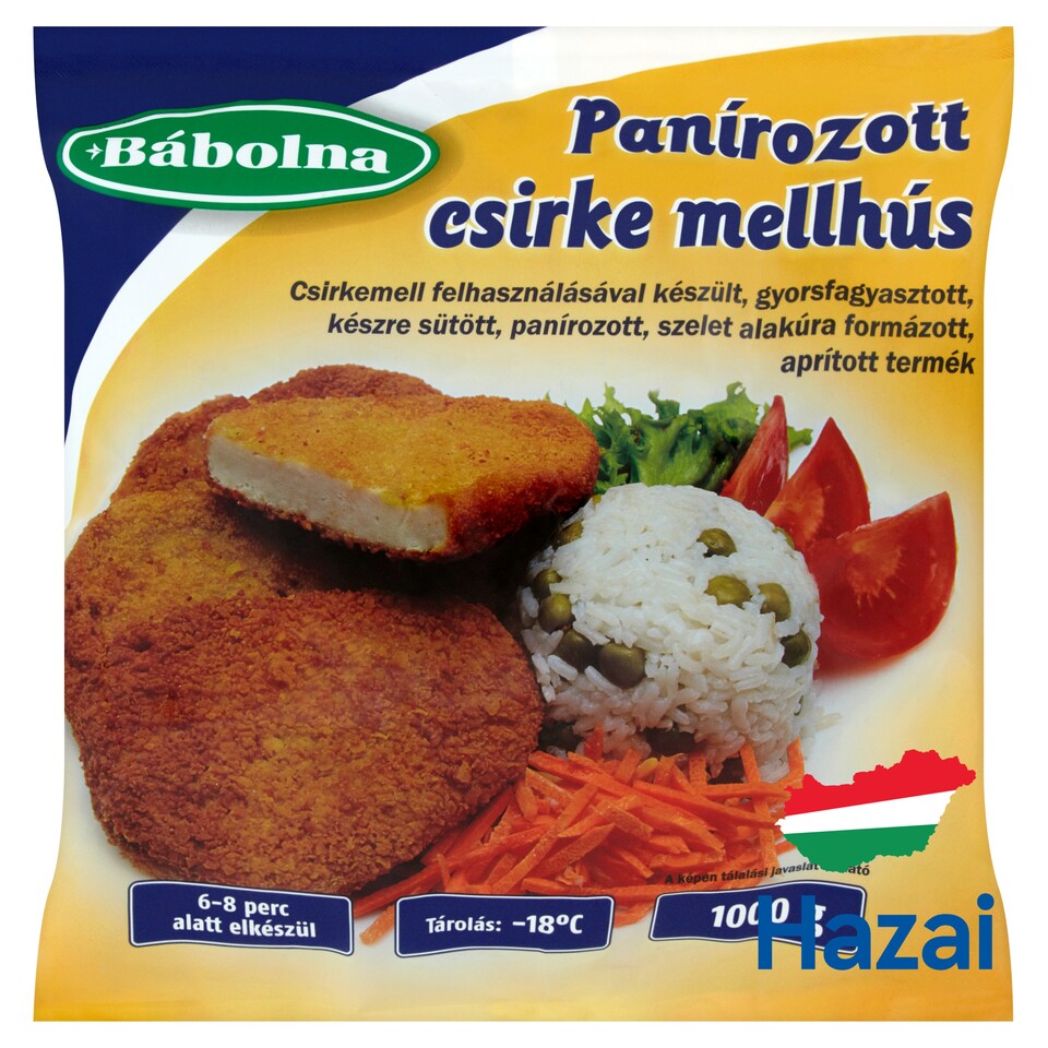 Bábolna gyorsfagyasztott panírozott csirke mellhús 1000 g