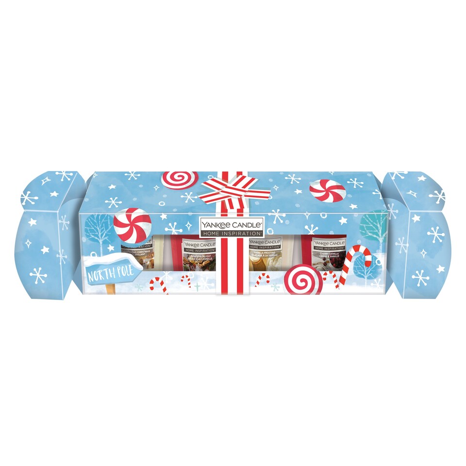 image 1 of Yankee 4 Votive Cracker Gift Set 4 x 49g